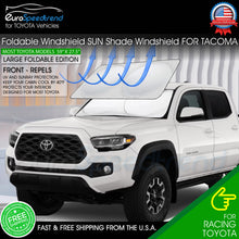 Load image into Gallery viewer, Front Windshield Sun Shade For Toyota Tacoma UV Foldable Visor Cover 4Runner Car