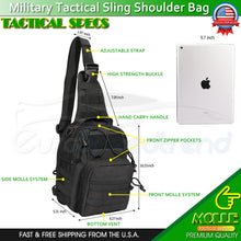 Load image into Gallery viewer, Tactical Sling Bag Military Outdoor MOLLE Crossbody Shoulder Backpack Chest Pack