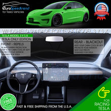 Load image into Gallery viewer, Windshield Sun Shade for Tesla Model 3 Y S X Front Cover UV Visor Foldable Cool