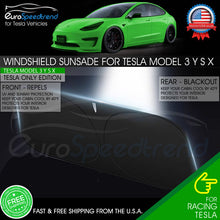 Load image into Gallery viewer, Windshield Sun Shade for Tesla Model 3 Y S X Front Cover UV Visor Foldable Cool