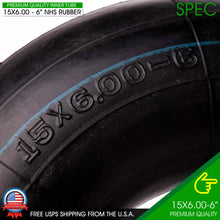 Load image into Gallery viewer, 2PCS Tire Inner Tubes Lawn Mower 15X6.00-6 TR13 ATV Go Kart Wagon Quad 15x600x6