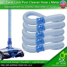 Load image into Gallery viewer, Twist Lock Hose For Zodiac Swimming Pool Cleaner MX6 MX8 X7 T3 T5 Baracuda 39"