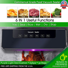 Load image into Gallery viewer, Commercial Vacuum Sealer Machine Seal a Meal Food Saver System With 30 Free Bags