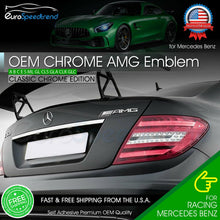Load image into Gallery viewer, AMG Emblem Chrome Rear Trunk 3D Badge A C E S CL SL G OEM Pre-2013 Mercedes Benz