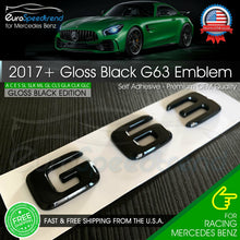 Load image into Gallery viewer, AMG G63 Letter Emblem Gloss Black Rear Trunk Mercedes Benz G550 OEM W463 W464