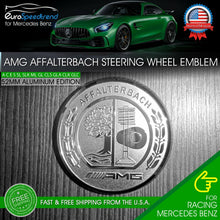 Load image into Gallery viewer, AMG Steering Wheel Affalterbach Tree Aluminum Emblem 3D Interior 52mm Badge Benz
