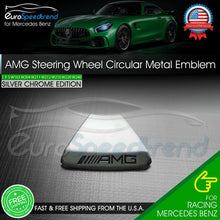 Load image into Gallery viewer, AMG Steering Wheel Emblem for Mercedes Benz Circular Base Steering Badge 2016 18