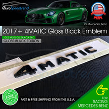 Load image into Gallery viewer, C300 Emblem 4MATIC Gloss Black W205 SEDAN Trunk Star Badge Set AMG Mercedes Benz
