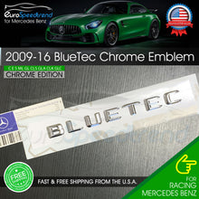 Load image into Gallery viewer, BLUETEC Letter Emblem CHROME Trunk Rear Lid Mercedes Benz 2009-16 OE AMG
