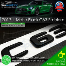 Load image into Gallery viewer, AMG C63 Letter Matte Black Emblem Rear Trunk Mercedes-Benz W205 2017+ OEM W204