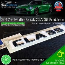 Load image into Gallery viewer, AMG CLA 35 Matte Black Emblem Trunk Rear Badge fit Mercedes Benz 2017+ OEM CLA