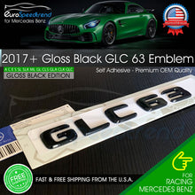 Load image into Gallery viewer, GLC 63 Emblem AMG Gloss Black Trunk Rear Badge fit Mercedes Benz 2017+ OEM GLC