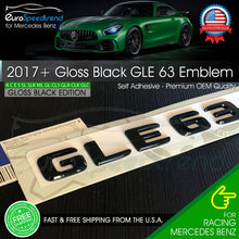 Load image into Gallery viewer, GLE 63 Emblem AMG Gloss Black Trunk Rear Badge fit Mercedes Benz 2020+ OEM GLE