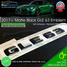 Load image into Gallery viewer, AMG GLE 63 Matte Black Emblem Trunk Rear Badge fit Mercedes Benz 2017+ OEM GLE