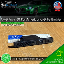 Load image into Gallery viewer, AMG Emblem GT PanAmericana Front Grille Black Badge Mercedes Benz C43 E43 GL63