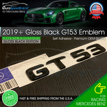 Load image into Gallery viewer, AMG GT53 Emblem Gloss Black 3D Trunk Rear Badge fit Mercedes Benz GT 53 OE Spec