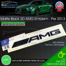 Load image into Gallery viewer, AMG Emblem Trunk OEM Matte Black 3D Rear Badge Mercedes Benz C E S SL SLK Logo