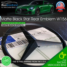 Load image into Gallery viewer, W156 GLA45 Matte Black Star Trunk Emblem Mercedes AMG GLA GLA250 Rear Logo Badge