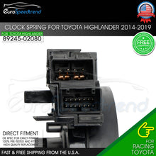 Load image into Gallery viewer, For Toyota Highlander Clock Spring 2014-2019 89245-02080 2.7 3.5L Cruise Control
