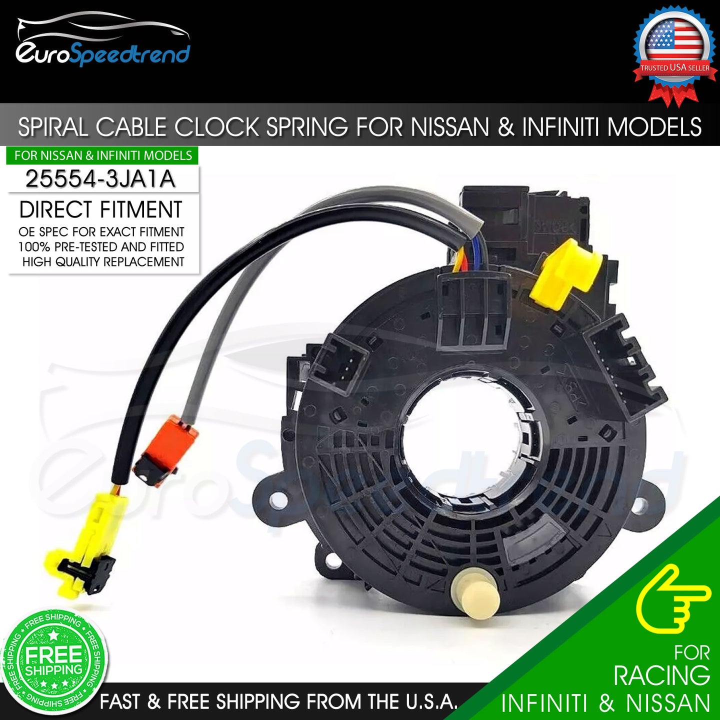 Spiral Cable Clock Spring Nissan Altima 2014-2018 Pathfinder 2013-2018 Murano