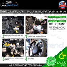 Load image into Gallery viewer, 5156106AF Spiral Cable Clock Spring for Jeep Wrangler JK 2007-18 w/ Angle Sensor
