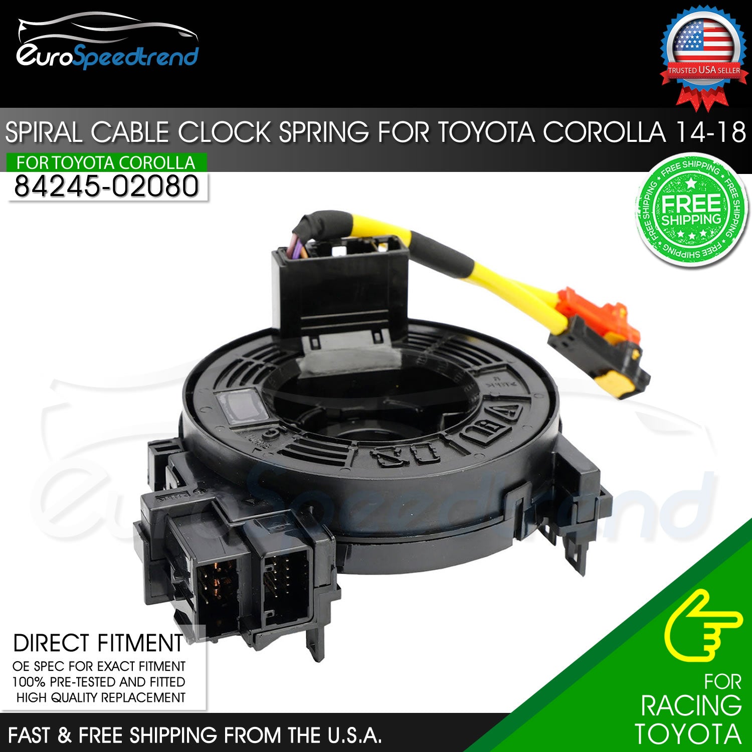 Spiral Cable Clock Spring for Toyota Corolla 2014 2015 2016 2017 2018