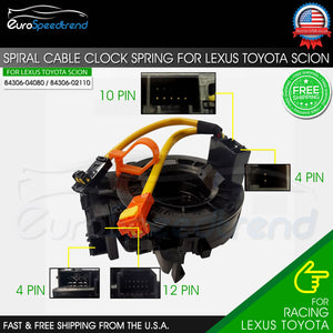 thumbnail image 2 of ISUMO Clock Spring Spiral Cable Assembly For Toyota Camry Corolla Tacoma Tundra Solara – OE Spec CSP6739 2 of 6
