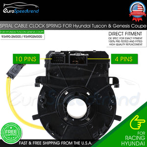 Spiral Cable Clock Spring for Hyundai Tuscon 2011-2015 93490-2M300 Single Wire