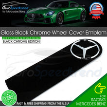 Load image into Gallery viewer, AMG Spare Wheel Cover Gloss Black Chrome Star Decal Badge Emblem For Mercedes Benz W463 W465 G63 G65
