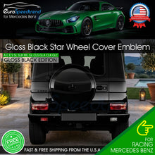 Load image into Gallery viewer, AMG Spare Wheel Cover Gloss Black Out Star Decal Badge Emblem For Mercedes Benz W463 W465 G63 G65
