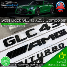 Load image into Gallery viewer, AMG GLC43 SUV BITURBO 4MATIC Rear Star Emblem BLACK Combo For Mercedes X253
