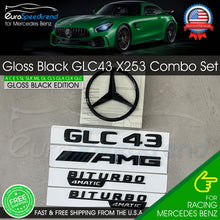 Load image into Gallery viewer, AMG GLC43 SUV BITURBO 4MATIC Rear Star Emblem BLACK Combo For Mercedes X253

