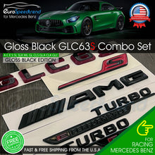 Load image into Gallery viewer, AMG GLC63S SUV TURBO E PERFORMANCE Star Emblem BLACK Combo For Mercedes Benz X254 2025+
