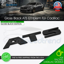 Load image into Gallery viewer, ATS Rear Trunk Emblem For Cadillac Decklid Letter Badge Nameplate Sport Black
