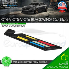 Load image into Gallery viewer, Blackwing Badge Emblem For Cadillac CT4-V CT5-V CT6 Sport Black Color
