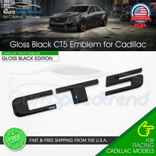 Load image into Gallery viewer, CT5 Rear Trunk Emblem For Cadillac Decklid Badge Nameplate Sport Gloss Black
