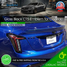 Load image into Gallery viewer, CT5 Rear Trunk Emblem For Cadillac Decklid Badge Nameplate Sport Gloss Black
