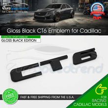Load image into Gallery viewer, CT6 Rear Trunk Emblem For Cadillac Decklid Badge Nameplate Sport Gloss Black
