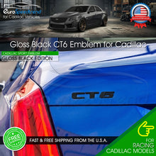 Load image into Gallery viewer, CT6 Rear Trunk Emblem For Cadillac Decklid Badge Nameplate Sport Gloss Black
