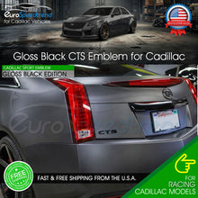 Load image into Gallery viewer, CTS Rear Trunk Decklid Emblem Letter Badge For Cadillac V Nameplate Sport Black
