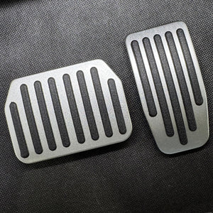 Silver Aluminum Pedal Cover Non-Slip Performance Style Accessories Model 3 Y