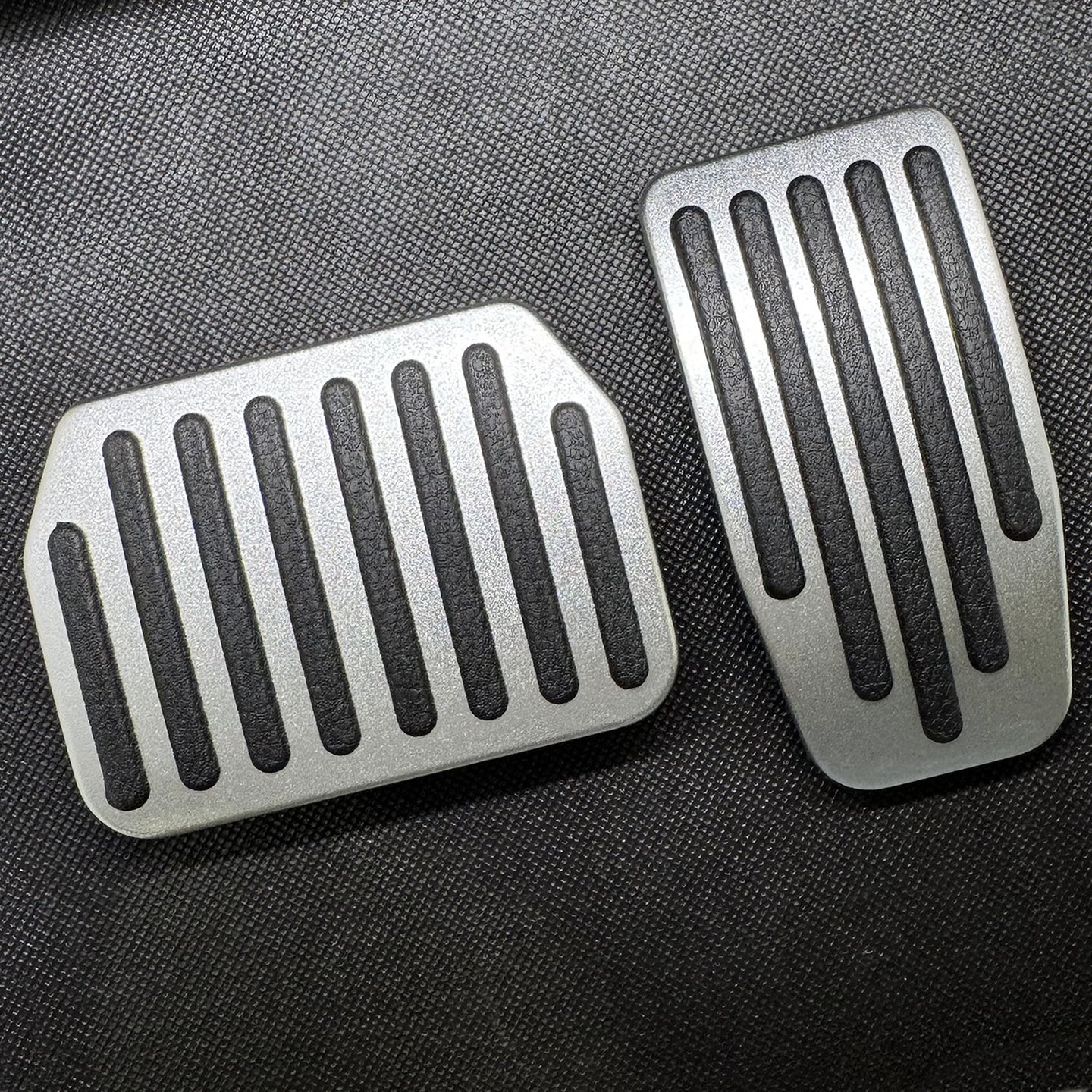 Silver Aluminum Pedal Cover Non-Slip Performance Style Accessories Model 3 Y