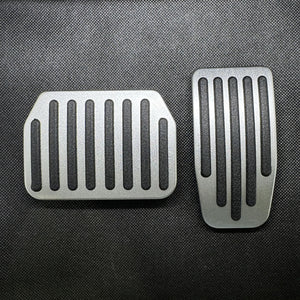 Silver Aluminum Pedal Cover Non-Slip Performance Style Accessories Model 3 Y