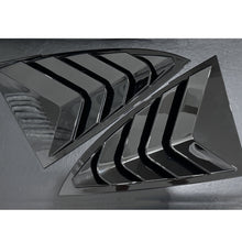 Load image into Gallery viewer, Gloss Black Rear Side Window Louver Shutter Covers for 2017-2022 Tesla Model 3
