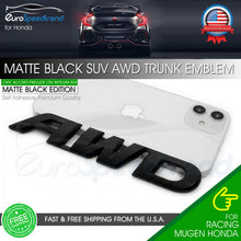 Load image into Gallery viewer, AWD Letter Emblem For Honda SUV Rear Liftgate Matte Black Badge Nameplate Sport
