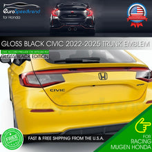 Load image into Gallery viewer, For Honda CIVIC 2022-2025 Gloss Black Letter Emblem Rear Trunk Lid Sport Badge
