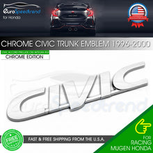 Load image into Gallery viewer, For Honda CIVIC Chrome 1996-2000 Letter Emblem Rear Trunk Lid Sport Badge
