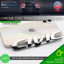 Load image into Gallery viewer, For Honda CIVIC Chrome 1996-2000 Letter Emblem Rear Trunk Lid Sport Badge
