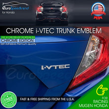 Load image into Gallery viewer, For Honda i-VTEC Chrome VTEC Logo Emblem Badge JDM Nameplate Sport
