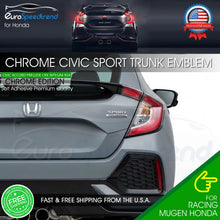 Load image into Gallery viewer, Sport Letters For Honda Civic Chrome Rear Emblem Trunk Lid Badge Nameplate
